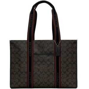 COACH Black Leather Tote Bag